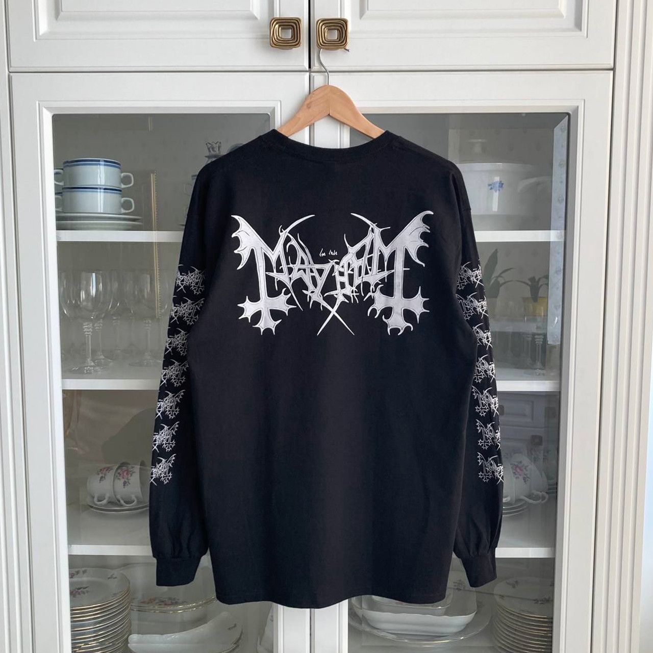 Band Tees Long Sleeve Mayhem - De Mysteriis Dom Sathanas / black metal Size US L / EU 52-54 / 3 - 5 Thumbnail