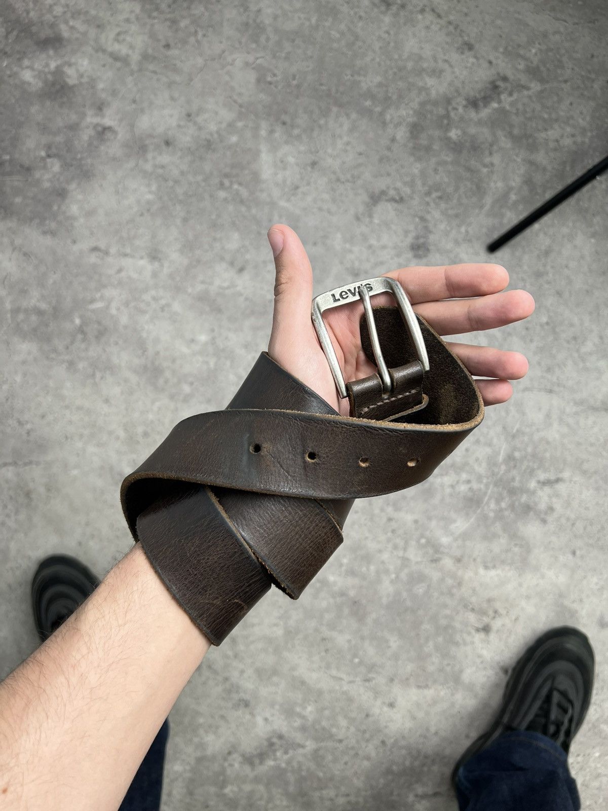 Levi's × Vintage Vintage Levi’s Levis Leather Belt Size ONE SIZE - 1 Thumbnail