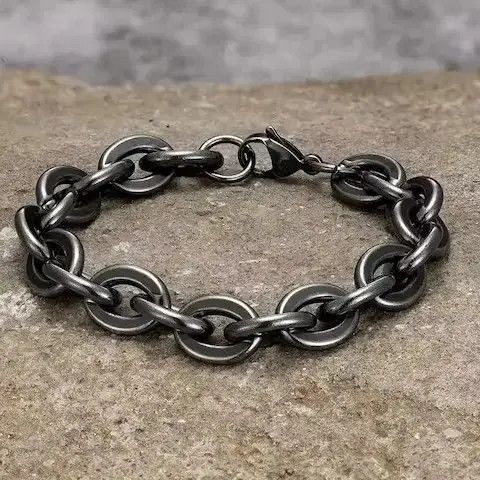 Jewelry Oval Shape Chain Bracelet Size ONE SIZE - 2 Thumbnail