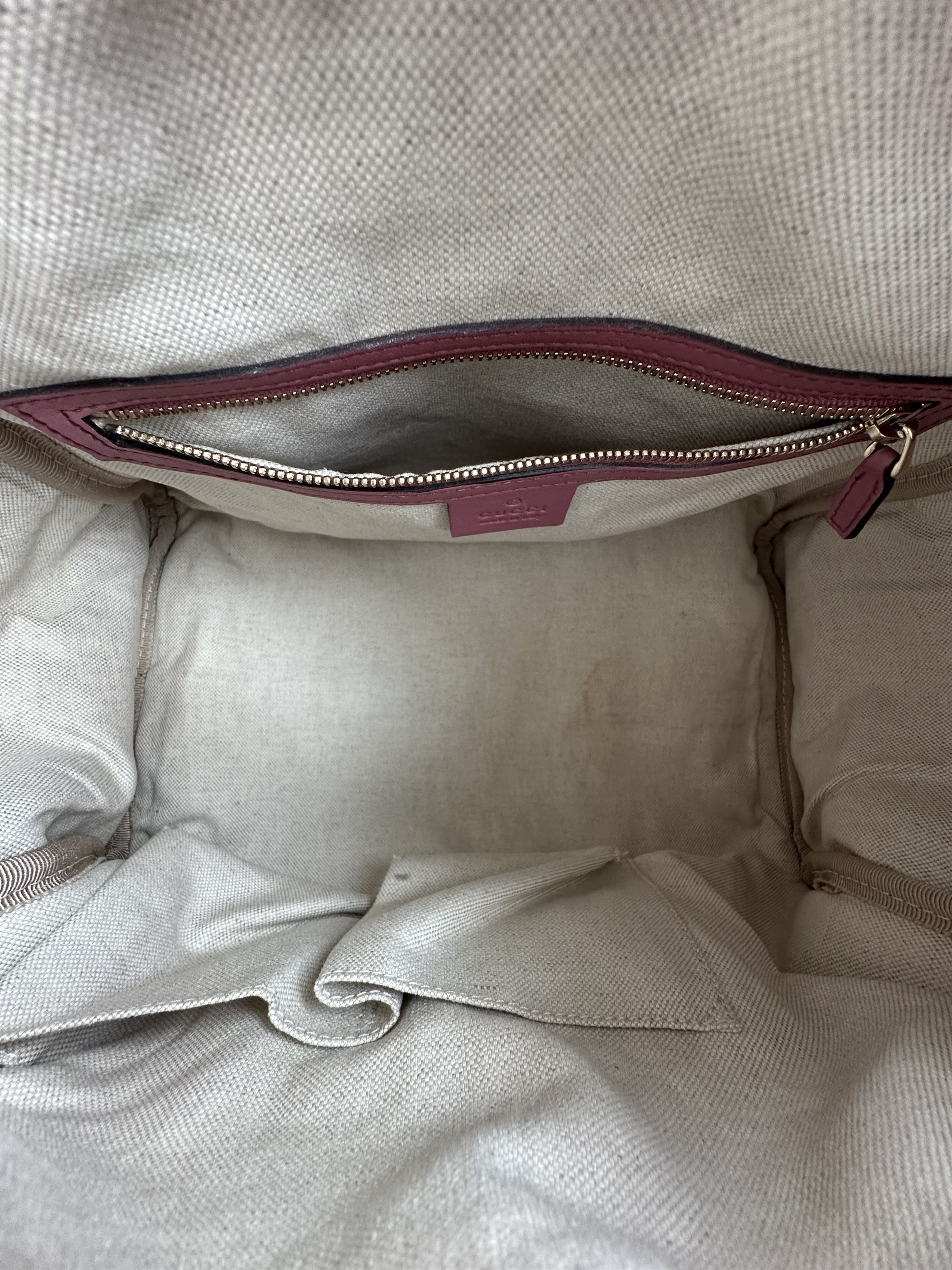 Gucci Gucci Pink Emossed GG Monogram Duffel Bag Size ONE SIZE - 6 Thumbnail