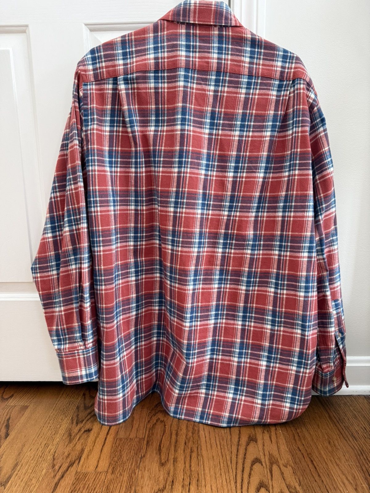 Acne Studios Acne Studios Red & Blue Flannel Patch Shirt Size US S / EU 44-46 / 1 - 2 Thumbnail