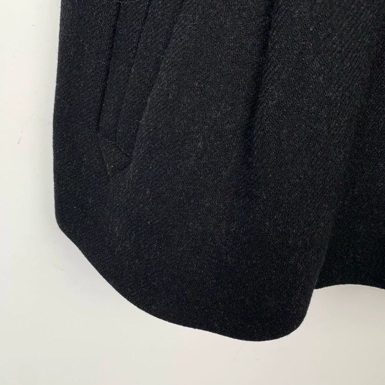 Prada Prada Black wool tweed coat with puff sleeve lapel 2506-Nex Size S / US 4 / IT 40 - 5 Thumbnail