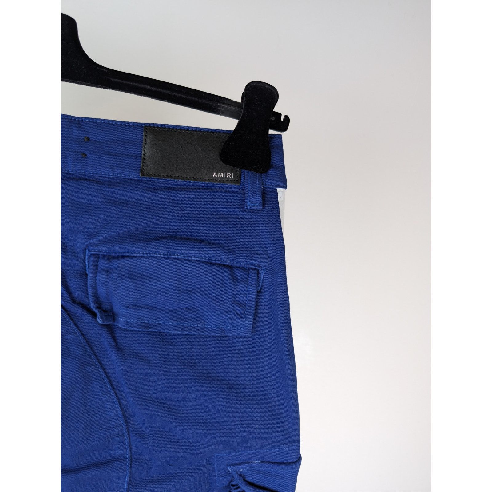 Amiri o1rshd1 Stack Track Cargo Trousers Pants Royal Blue / White Size US 28 / EU 44 - 15 Thumbnail