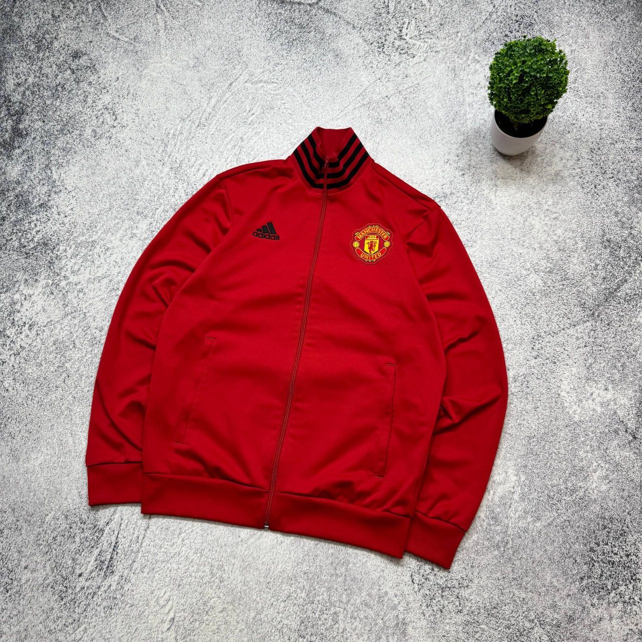 Adidas Adidas Manchester United 2018/2019 Football Track Top Zip Size US M / EU 48-50 / 2 - 10 Thumbnail
