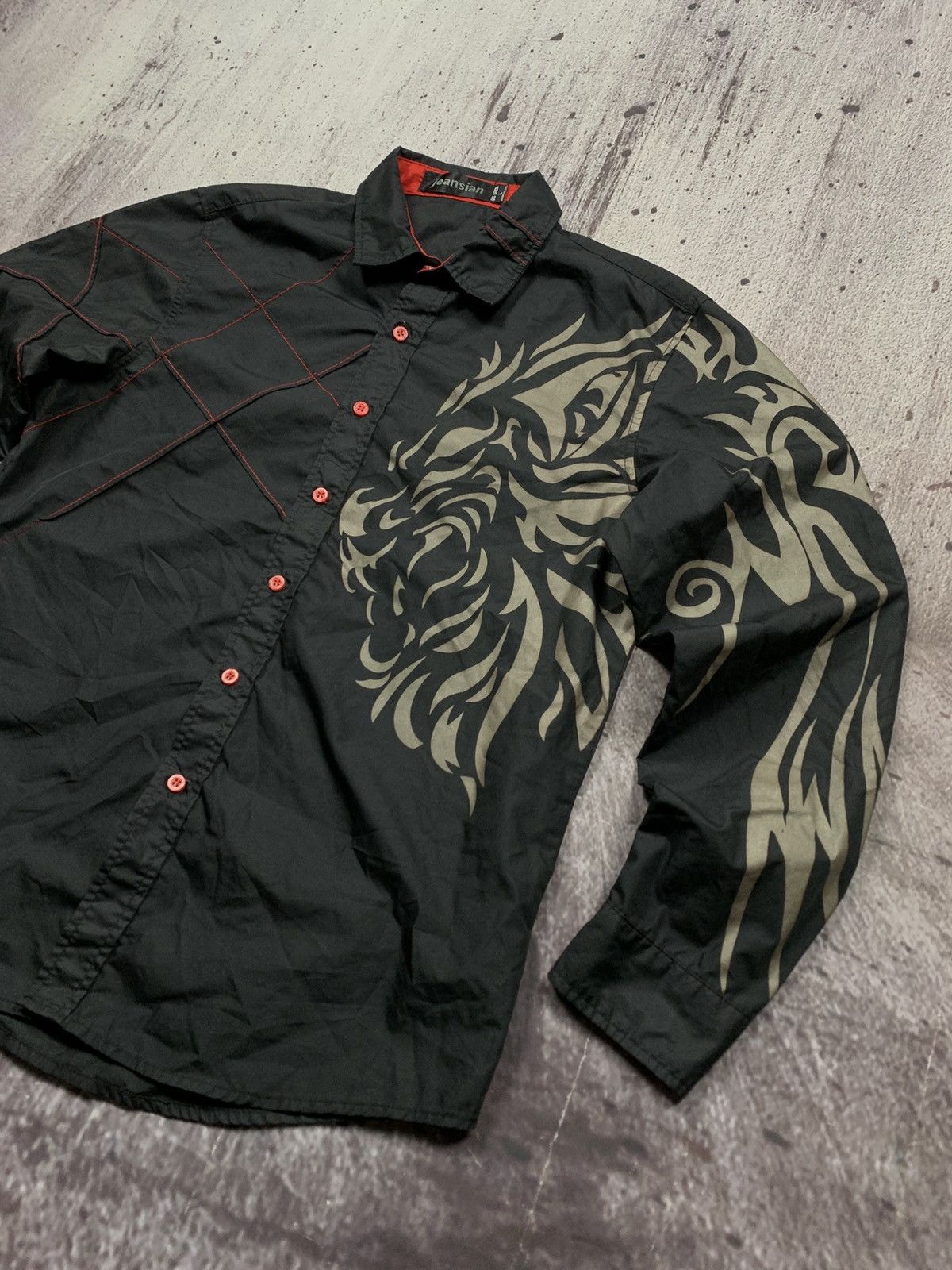 Japanese Brand Japan Shirt Dragon Logo Avantgarde Style Size US M / EU 48-50 / 2 - 2 Thumbnail