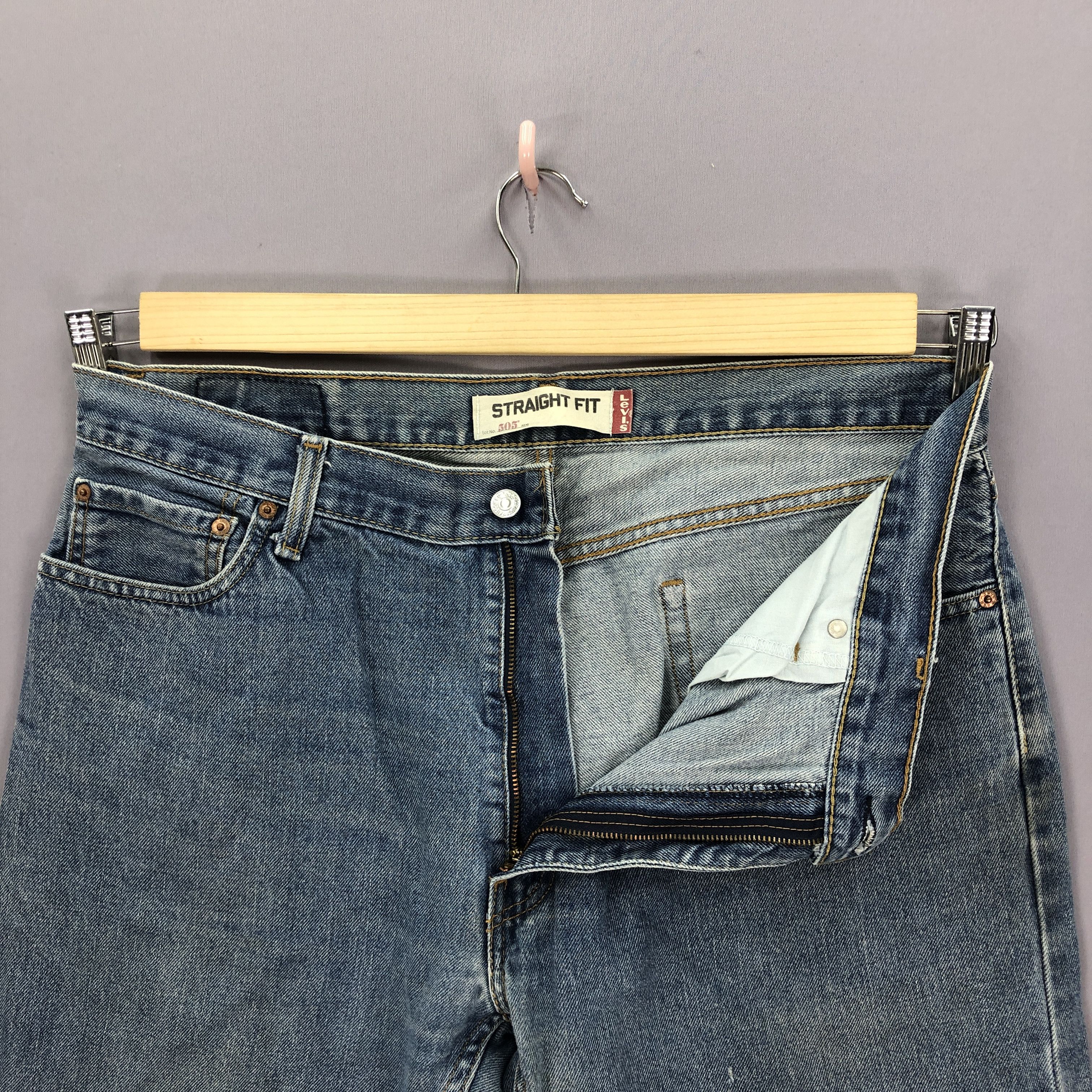 Levi's Vintage Levis 505 Light Wash Jeans Levi's Stonewash Denim Size US 36 / EU 52 - 5 Thumbnail