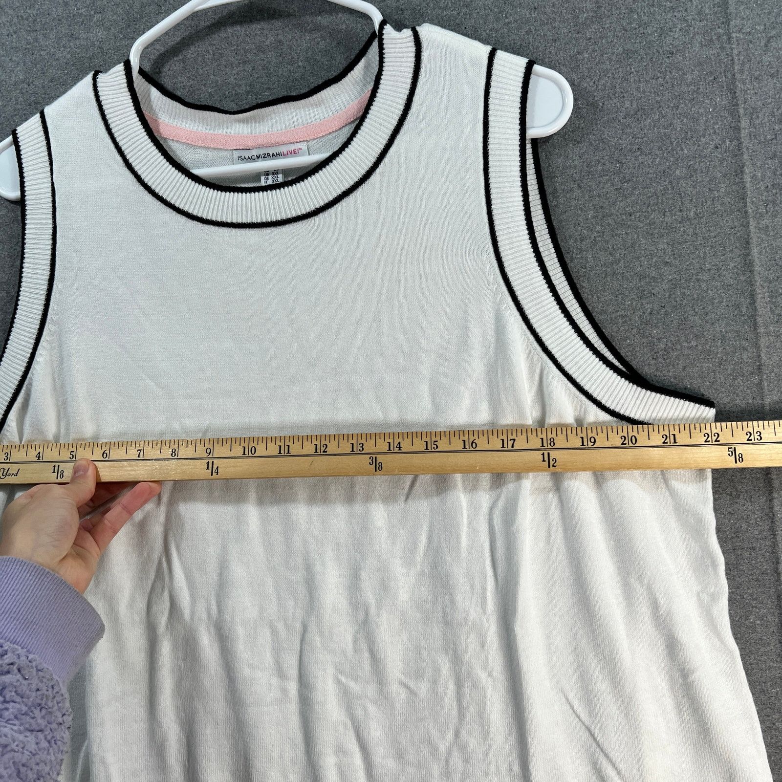 Isaac Mizrahi Isaac Mizrahi Live! Sleeveless Sweater with Tipped Size XXL / US 16-18 / IT 52-54 - 5 Thumbnail