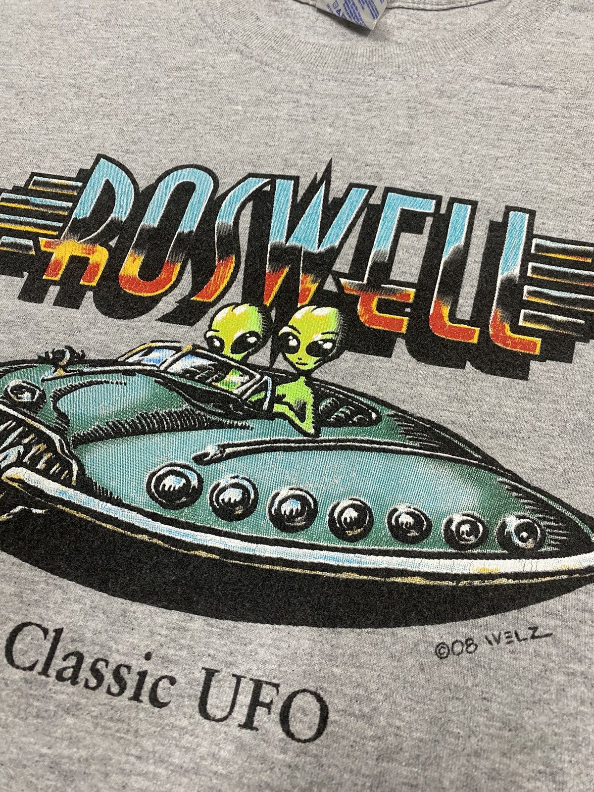Alien Workshop × Vintage Y2K ROSWELL CLASSIC UFO 2008 RARE TEE Size US XL / EU 56 / 4 - 3 Thumbnail