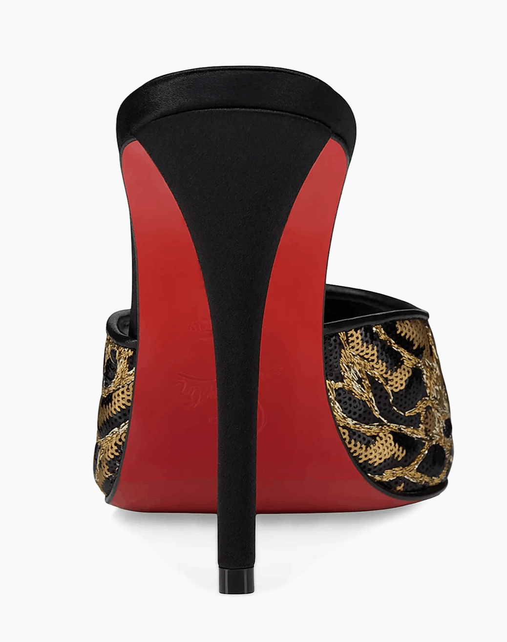 Christian Louboutin Miss Z Mule Ocelot 100 Black Backless Sandal Heel Pump 38 Size US 8 / IT 38 - 18 Thumbnail