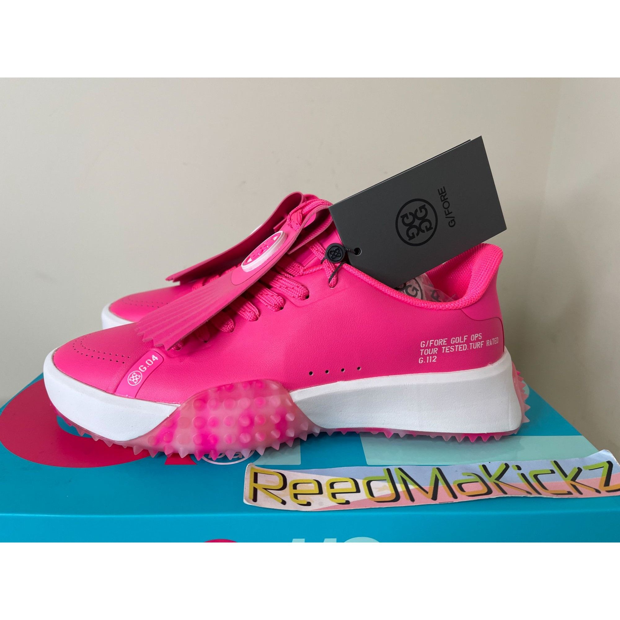 G/FORE G/FORE G.112 KILTIE GOLF SHOES KNOCKOUT PINK WOMENS 7US Size US 7 / IT 37 - 2 Thumbnail