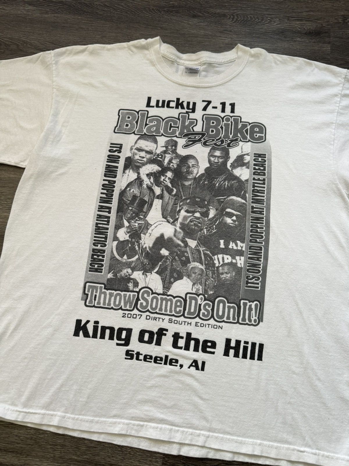 Rap Tees VTG 2007 Black Bike Fest Rap Tee Jay Z Soulja Boy Fat Joe Size US XL / EU 56 / 4 - 2 Thumbnail