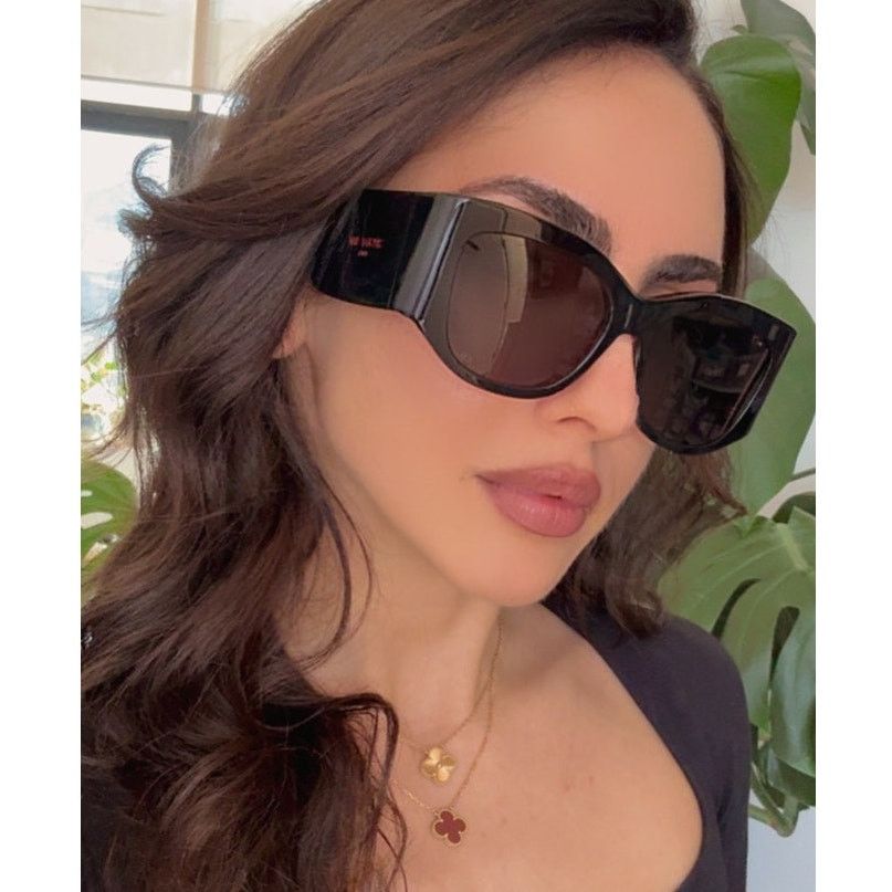 Dior NEW Dior DiorNuit S1I Oversized Sunglasses in Black Pink Size ONE SIZE - 1 Thumbnail