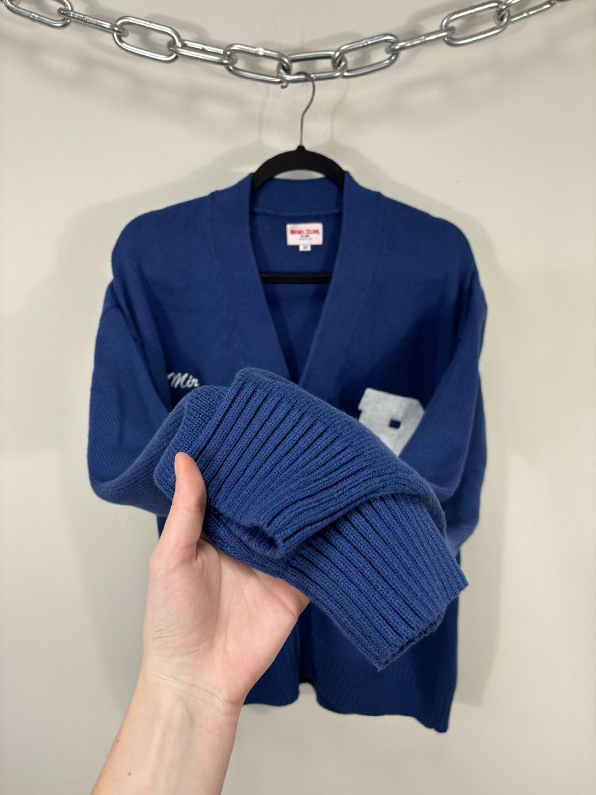 Other Mir Studio Bowl Club Y2K Blue Letterman Cardigan Sweater Size US M / EU 48-50 / 2 - 9 Thumbnail