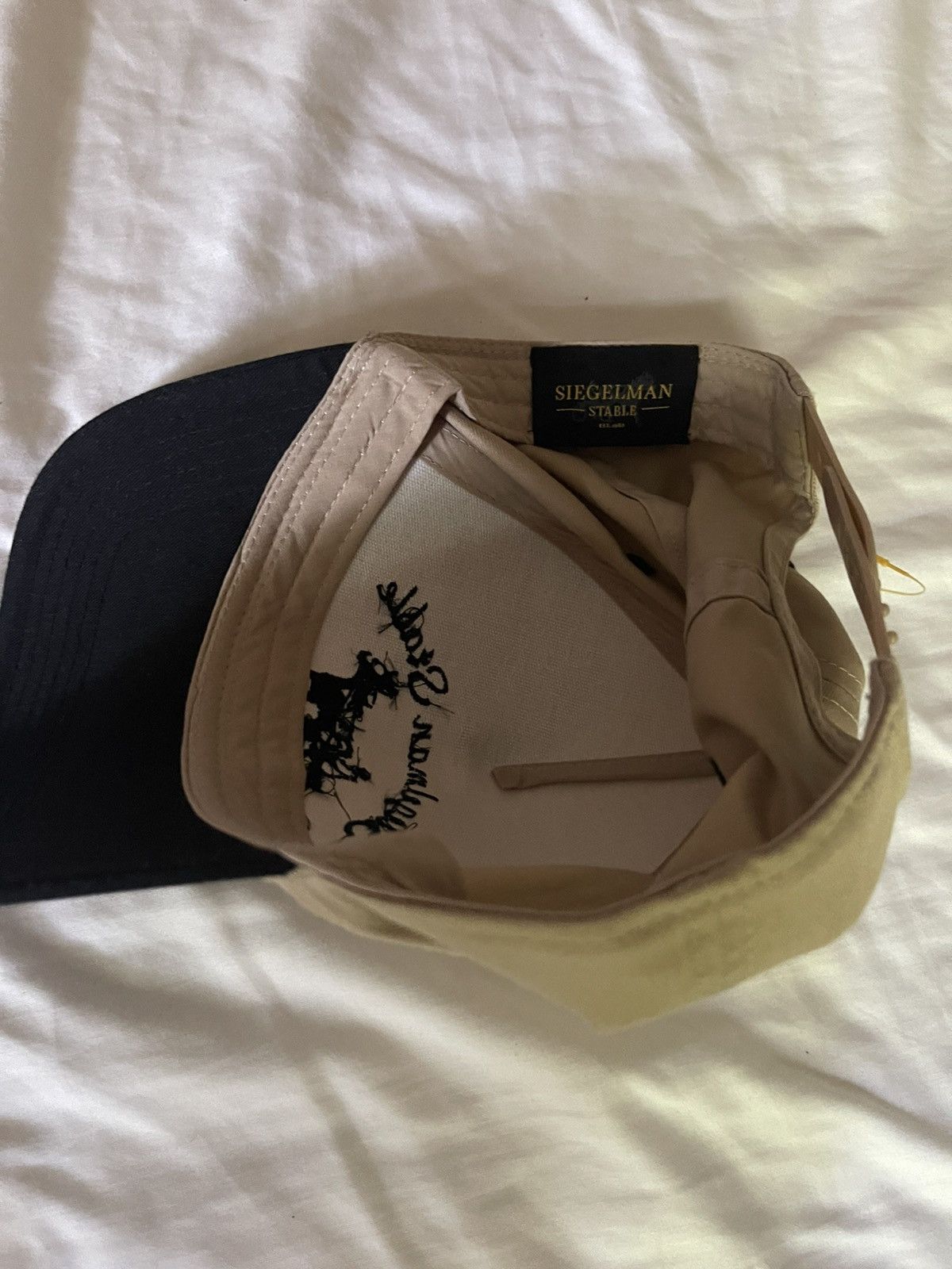 Siegelman Stable Siegalman Stable Snapback Hat Two Tone Khaki Black Size ONE SIZE - 4 Thumbnail