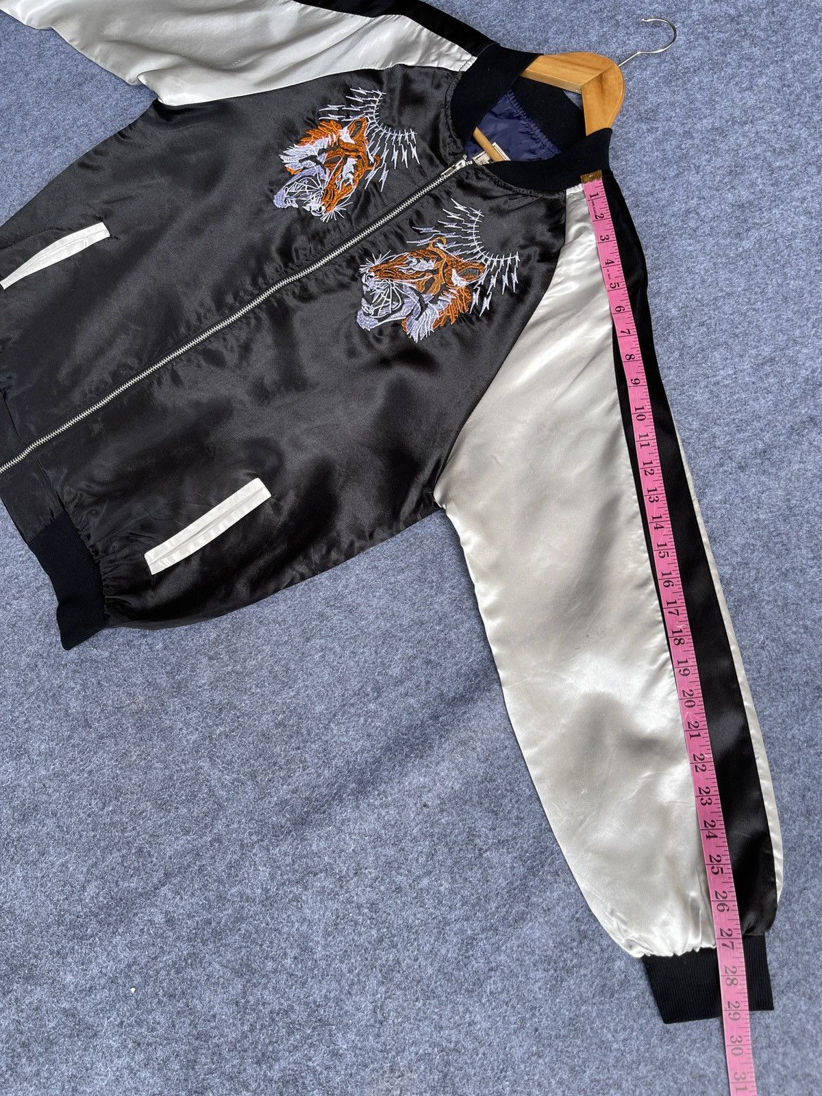 Karakuri Tamashii Rare🔥Japanese Sukajan Tiger Embroidery Jacket Size US XL / EU 56 / 4 - 14 Thumbnail