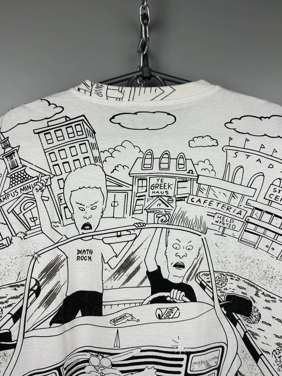 Mtv VTG 1994 Beavis and Butthead All Over Print T Shirt Size US XL / EU 56 / 4 - 13 Thumbnail