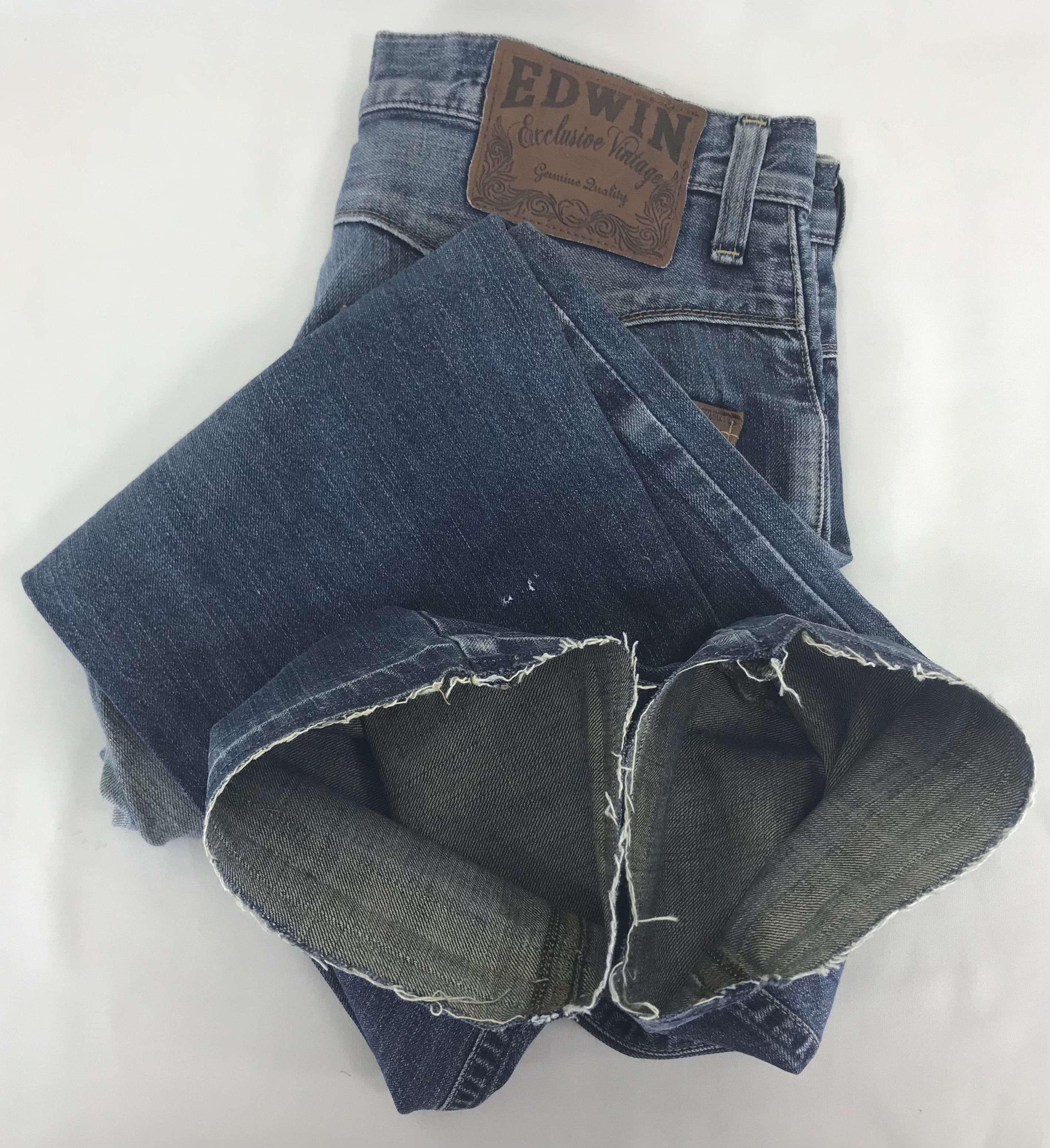 Edwin Vintage Edwin 403 XVS Blue Washed Jeans Size US 32 / EU 48 - 14 Thumbnail