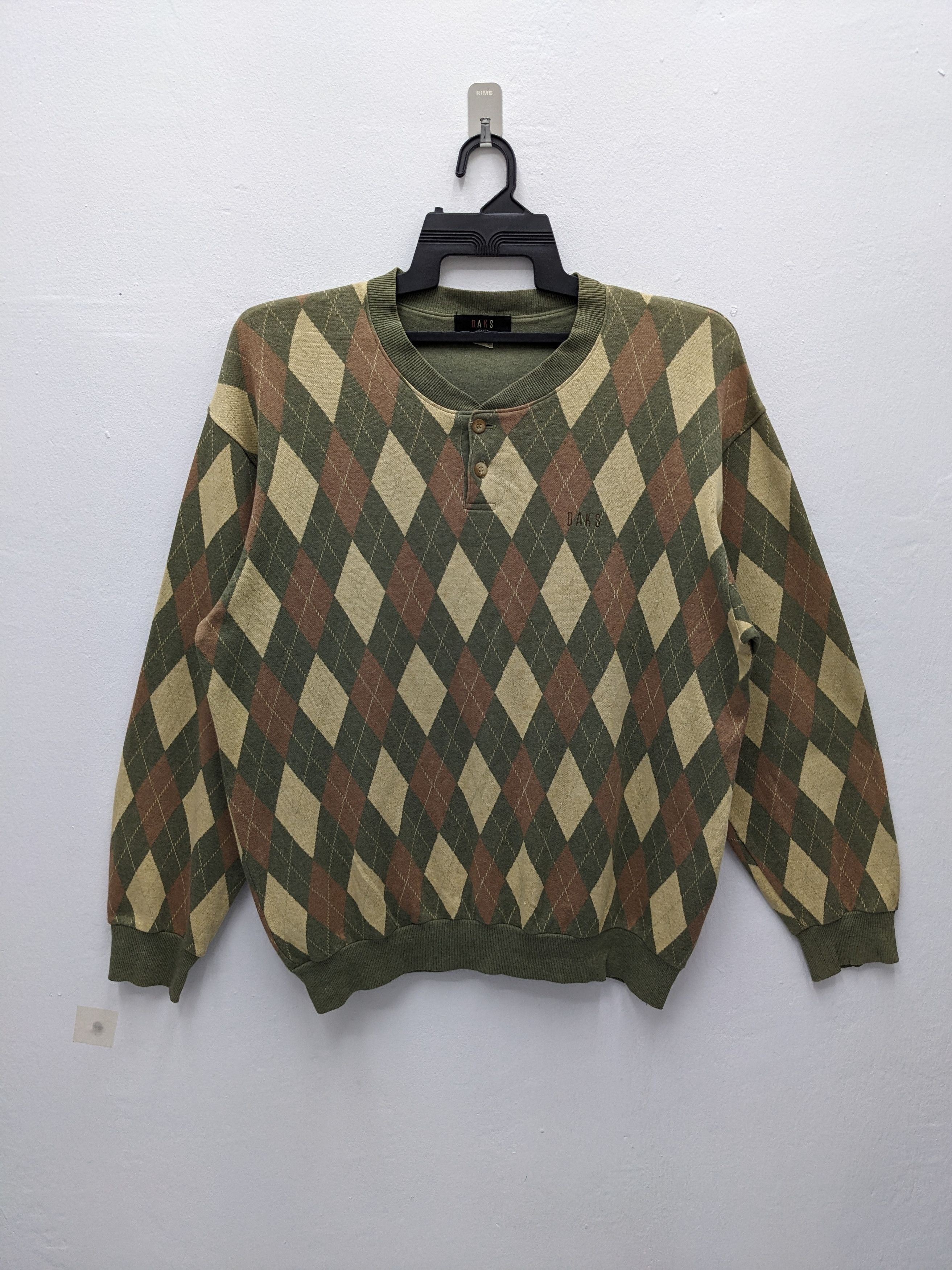 DAKS Vintage Daks London Streetwear Sweatshirt Size US L / EU 52-54 / 3 - 2 Thumbnail