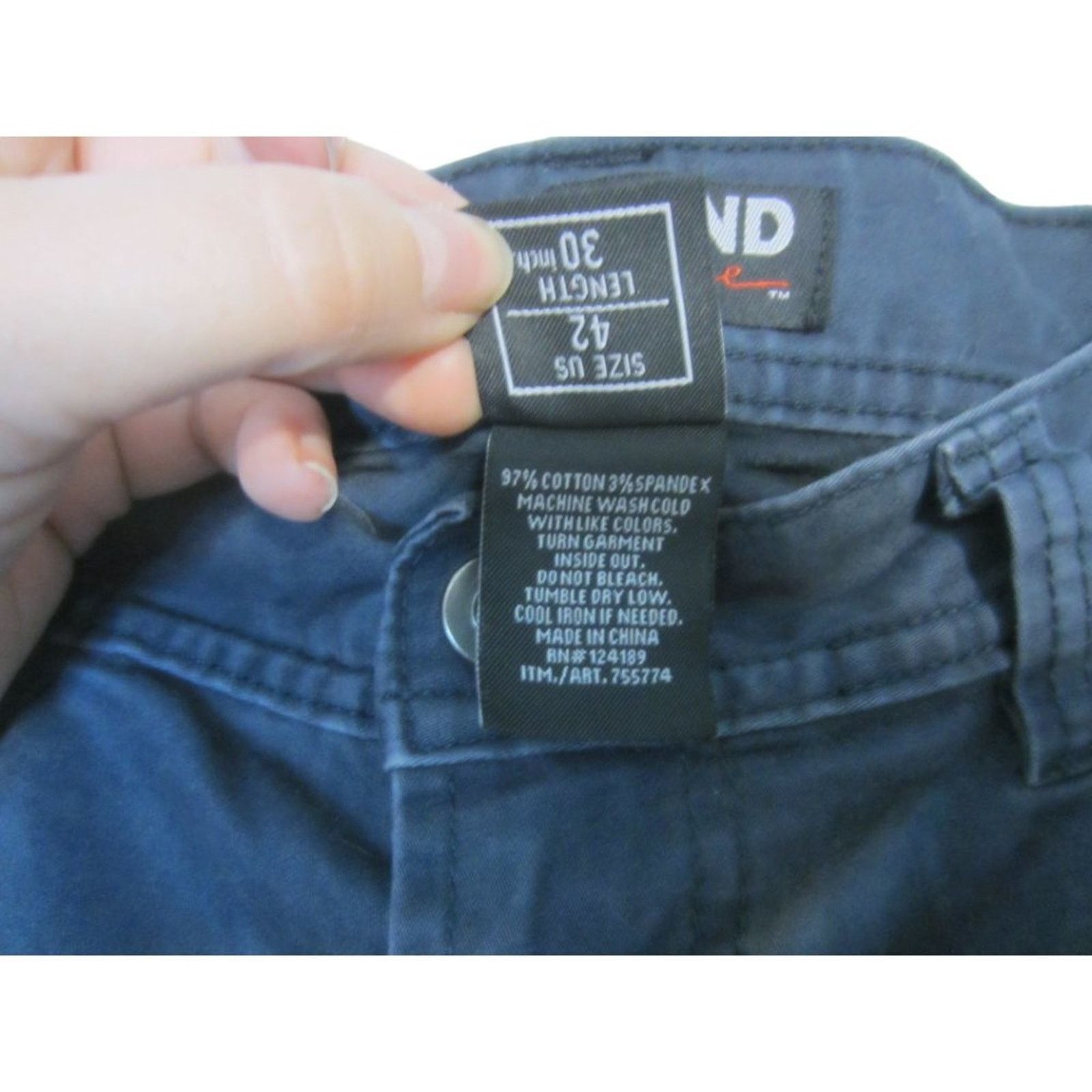 Kirkland Signature Kirkland Signature Navy Blue Straight Leg Pants Men’s 42x30 Size US 42 / EU 58 - 6 Thumbnail