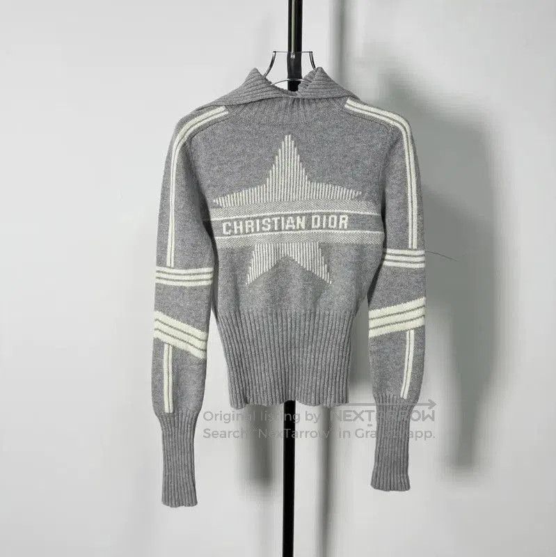 Dior Dior Gray Wool Pullover Sweater for Women . Size S / US 4 / IT 40 - 1 Thumbnail