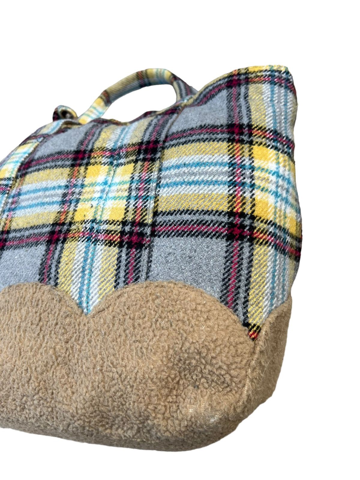 Frapbois Vintage Frapbois Japan Flannel & Fleece Hybrid Tote Bag Size ONE SIZE - 10 Thumbnail