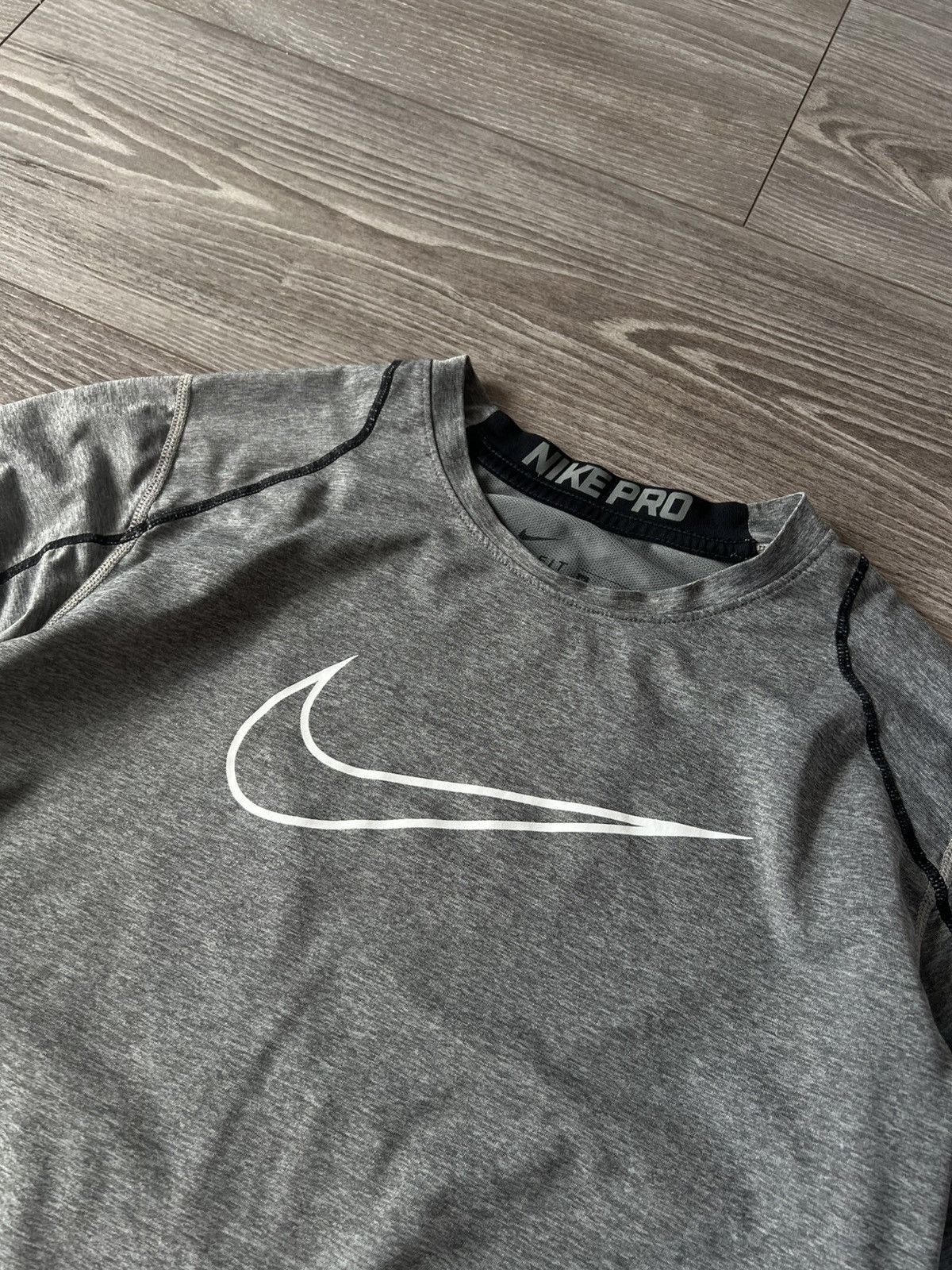 Nike ‼️Nike Pro Combat Big Logo Dri-Fit Fitted Termo T-Shirt‼️ Size US XL / EU 56 / 4 - 11 Thumbnail