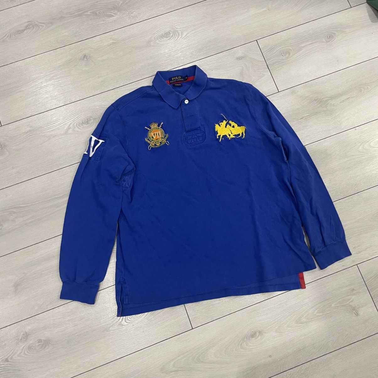 Polo Ralph Lauren × Ralph Lauren × Vintage Polo Ralph Lauren long rugby Chief Keef Polo sweatshirt old Size US L / EU 52-54 / 3 - 1 Thumbnail