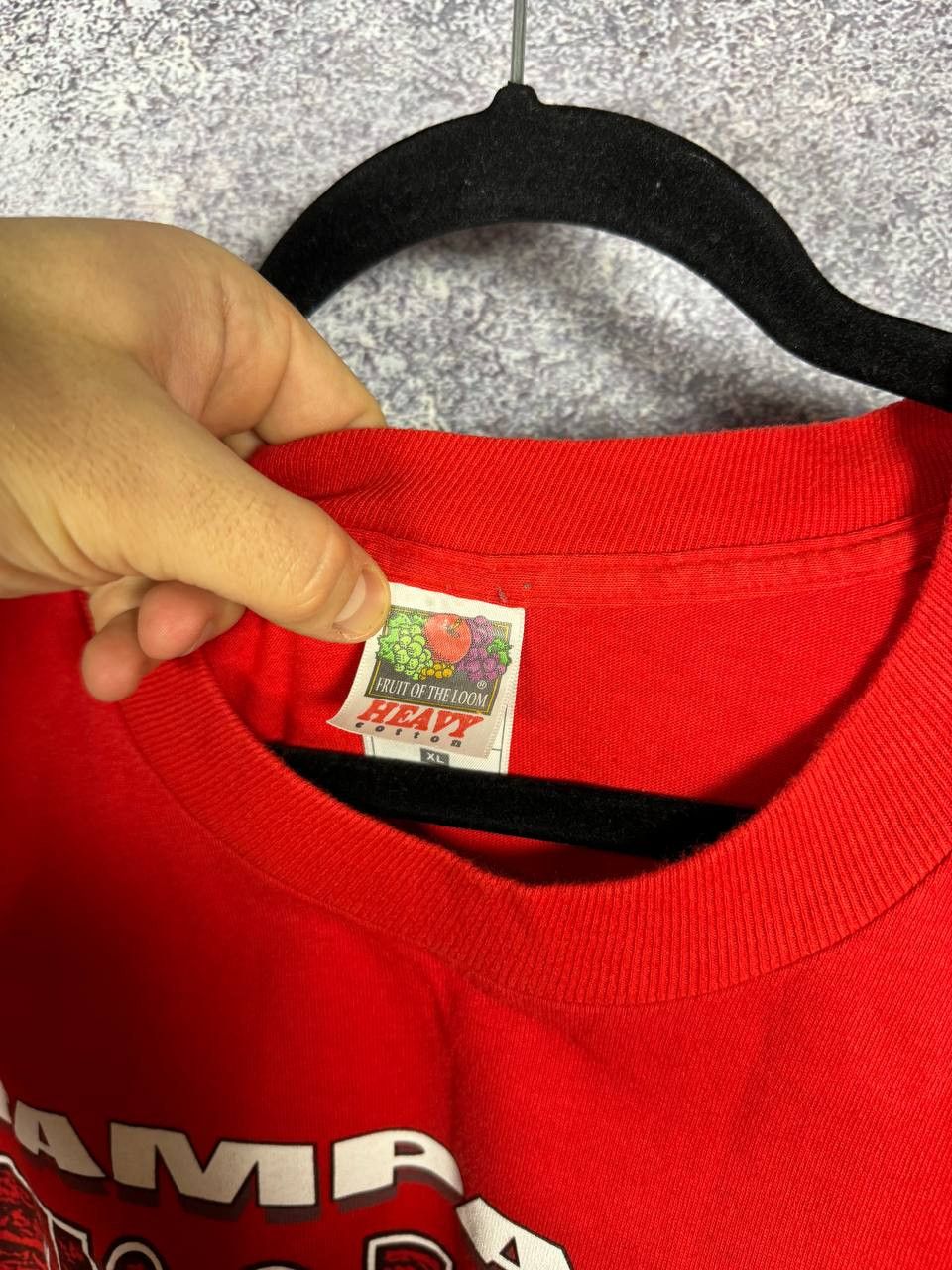 Fruit Of The Loom × NHL × Vintage 00's Vintage Tampa Bay Buccaneers red T-Shirt Merchandise Size US XL / EU 56 / 4 - 6 Thumbnail
