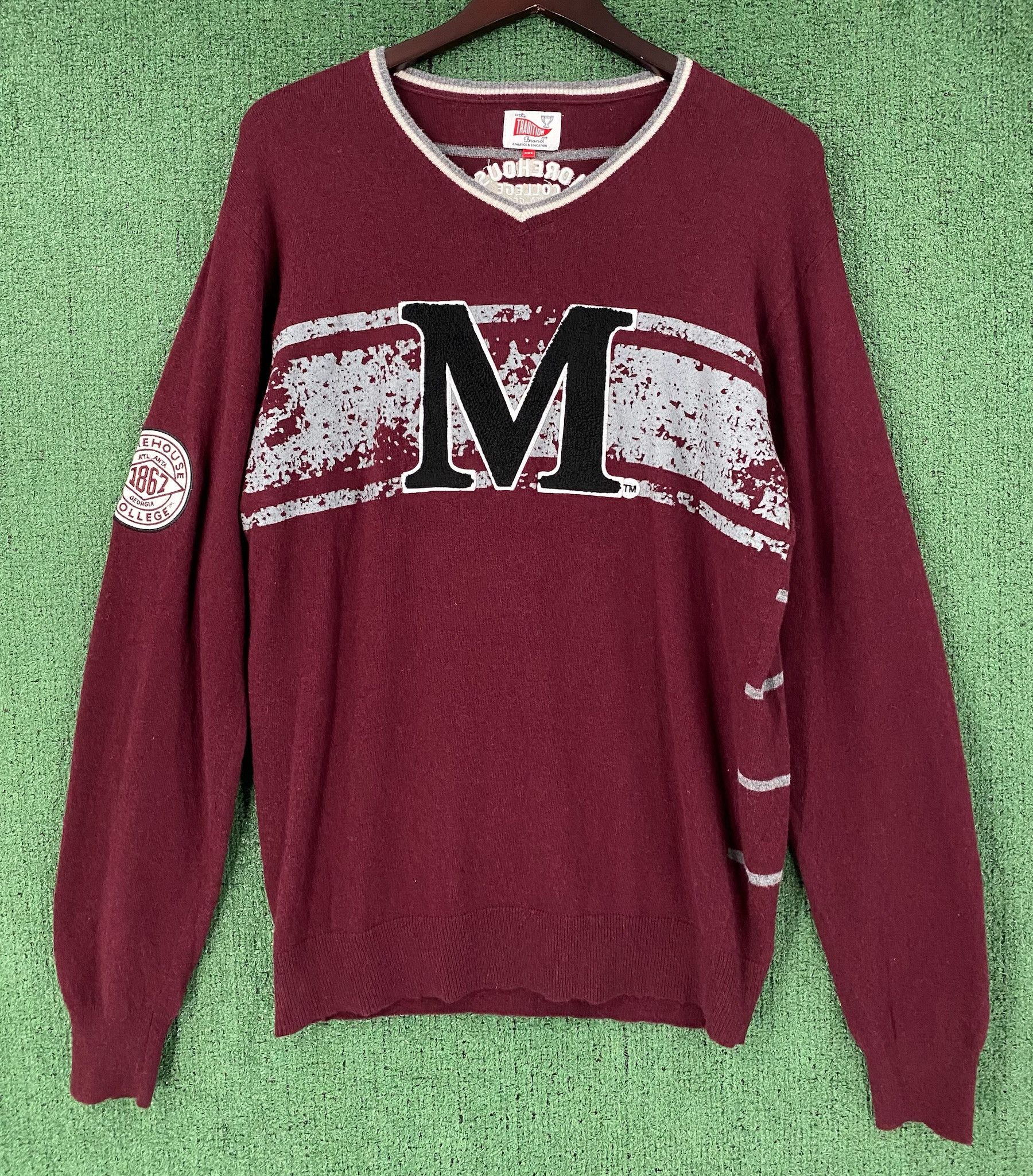 Other Morehouse College Varsity Embroidered Sweater Large Size US L / EU 52-54 / 3 - 9 Thumbnail