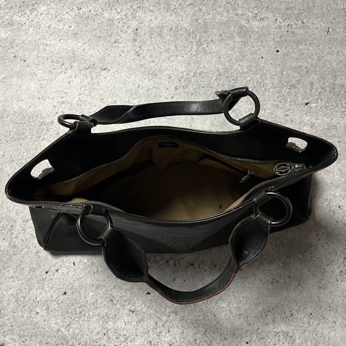 Cartier Cartier Marcello shoulder hand bag in black leather Size ONE SIZE - 9 Thumbnail