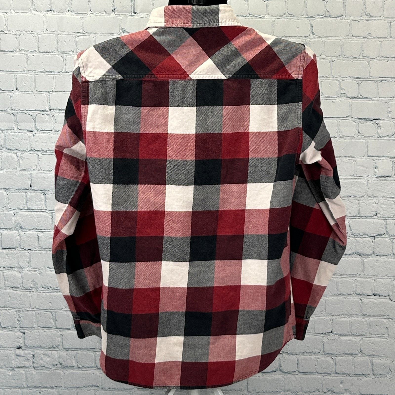 Vans Vans Flannel Button Front Shirt Red Check Plaid Skater Large Size US L / EU 52-54 / 3 - 3 Thumbnail