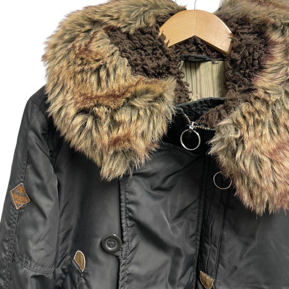 Diesel Diesel fur bomber Size US M / EU 48-50 / 2 - 2 Thumbnail