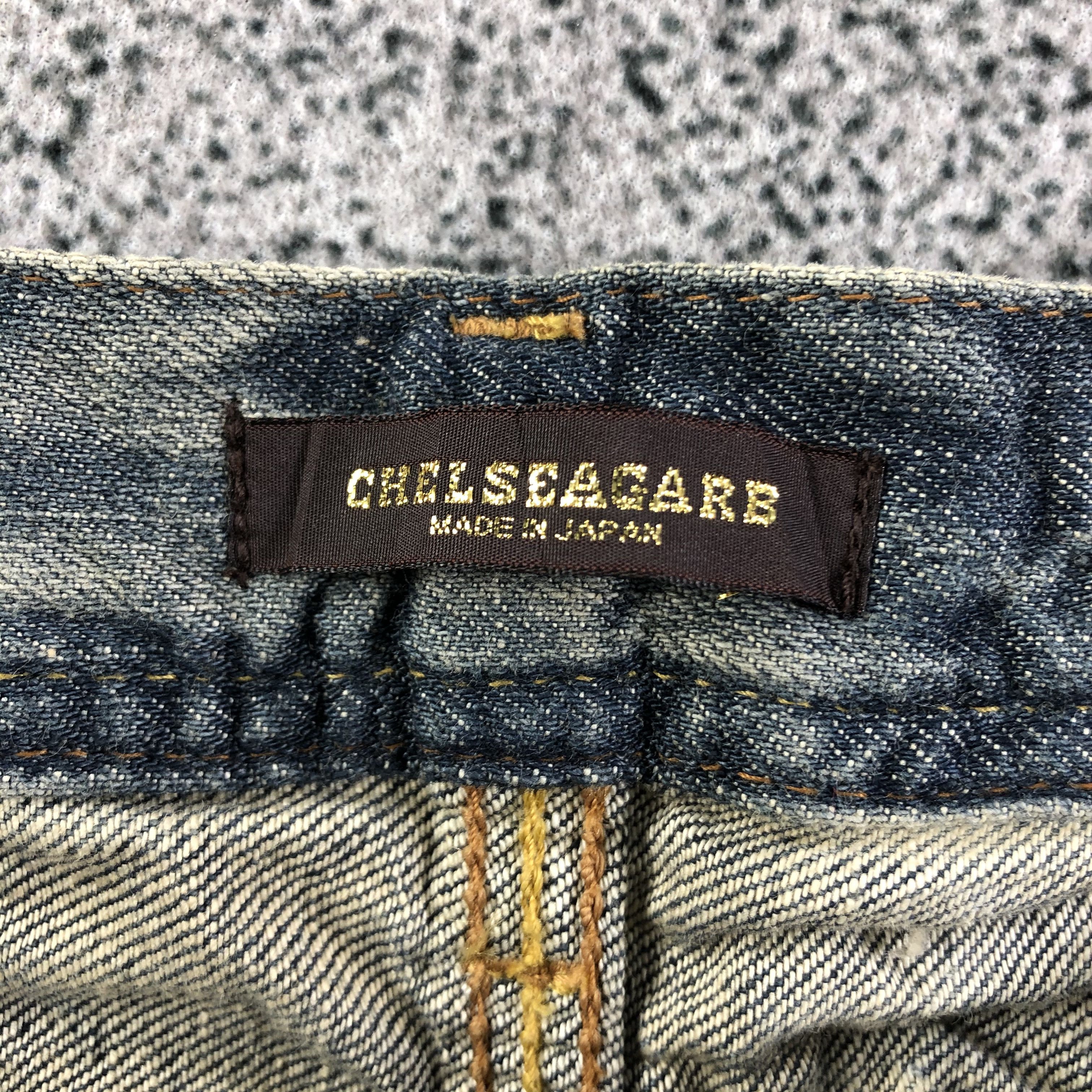 Chealseagarb Jeans Rusty Wash Zipper Pocket Denim KJ1829
