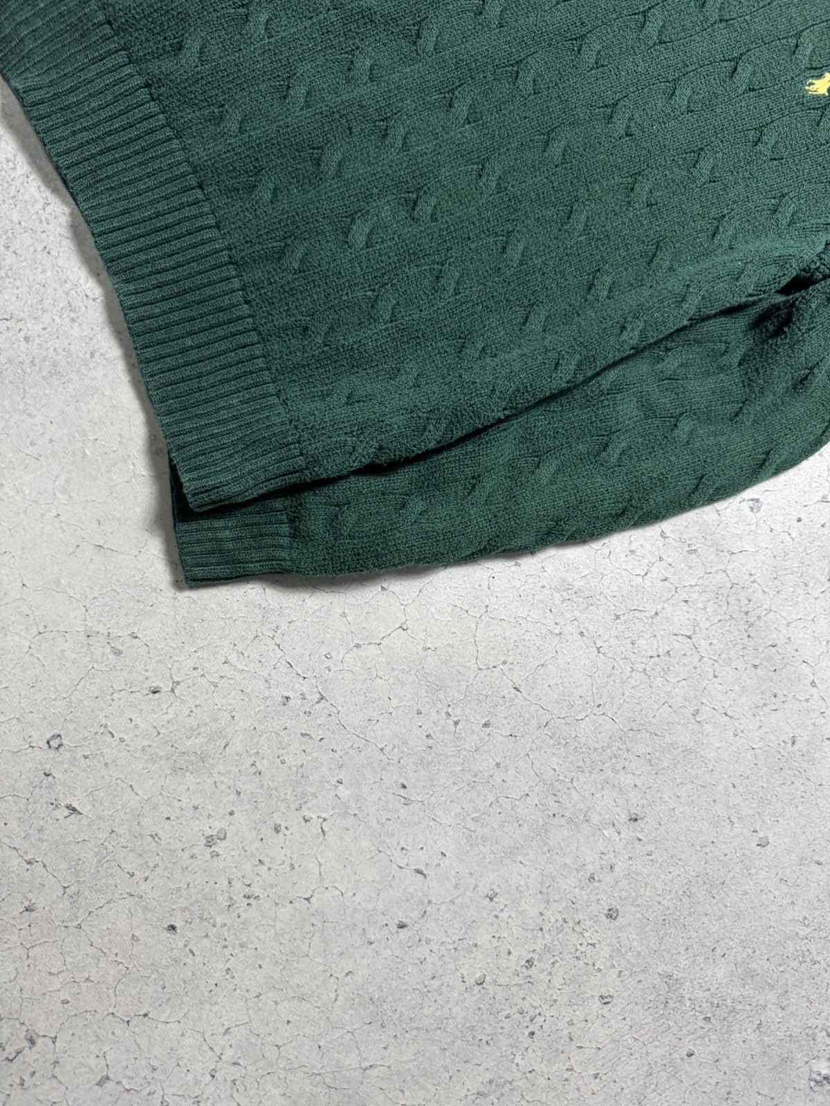 Polo Ralph Lauren Polo Ralph Lauren Cable Knitted Sweater Size XS Green Size US XS / EU 42 / 0 - 4 Thumbnail
