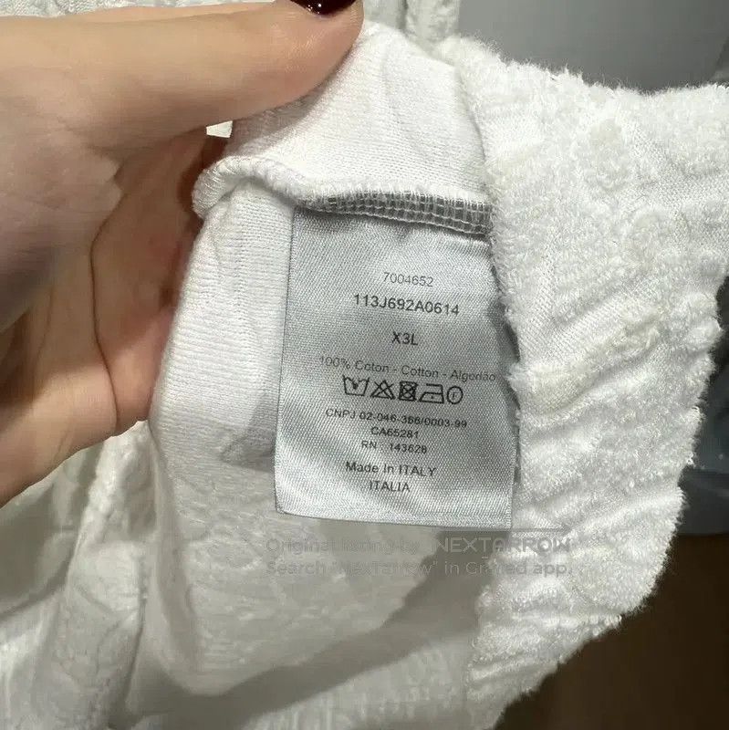 Dior Dior Men's White Cotton Blend T-Shirt . Size US XXL / EU 58 / 5 - 4 Thumbnail