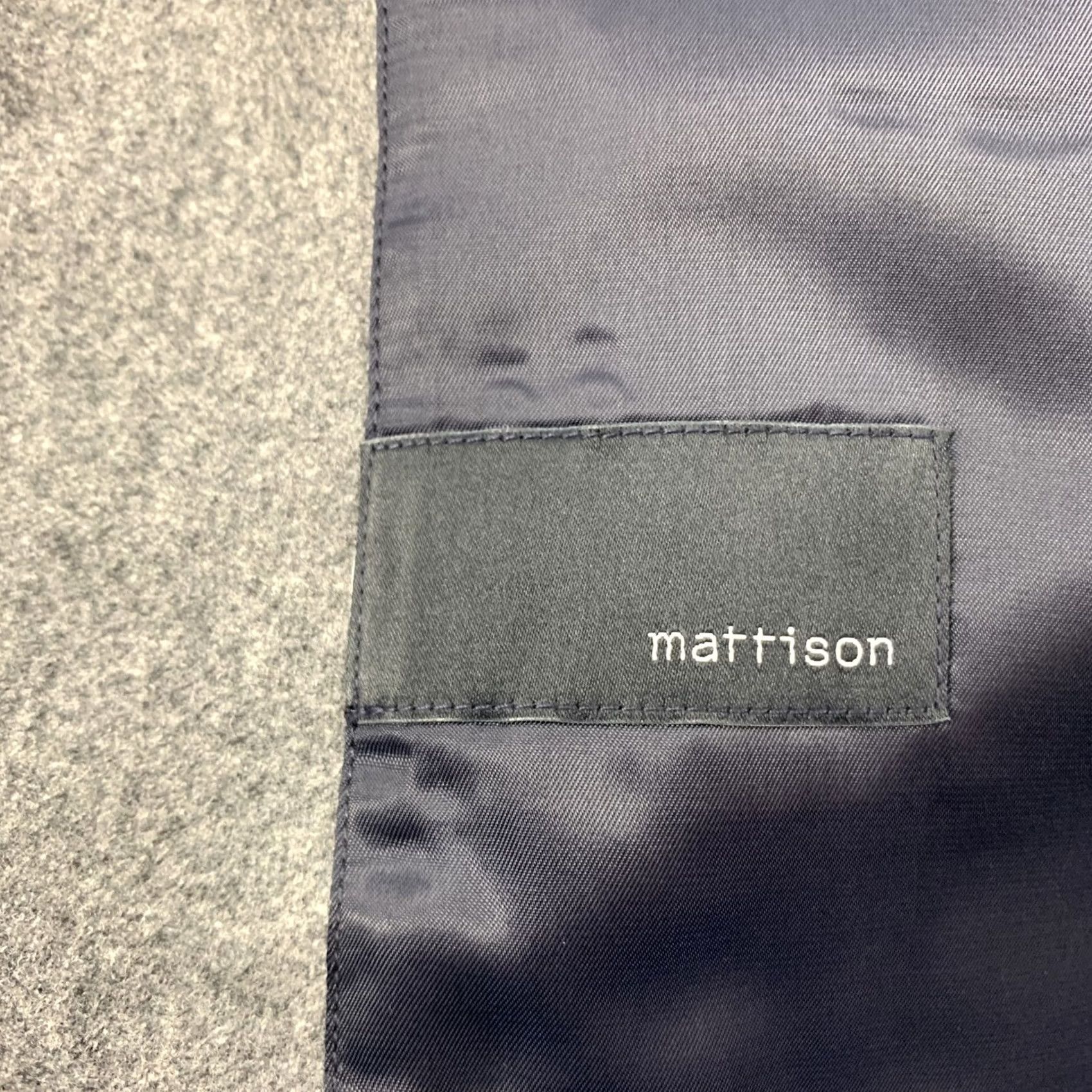 Vintage MATTISON Sport Coat 40 Grey Wool Notch Lapel Size 40 Size US XXS / EU 40 - 7 Thumbnail