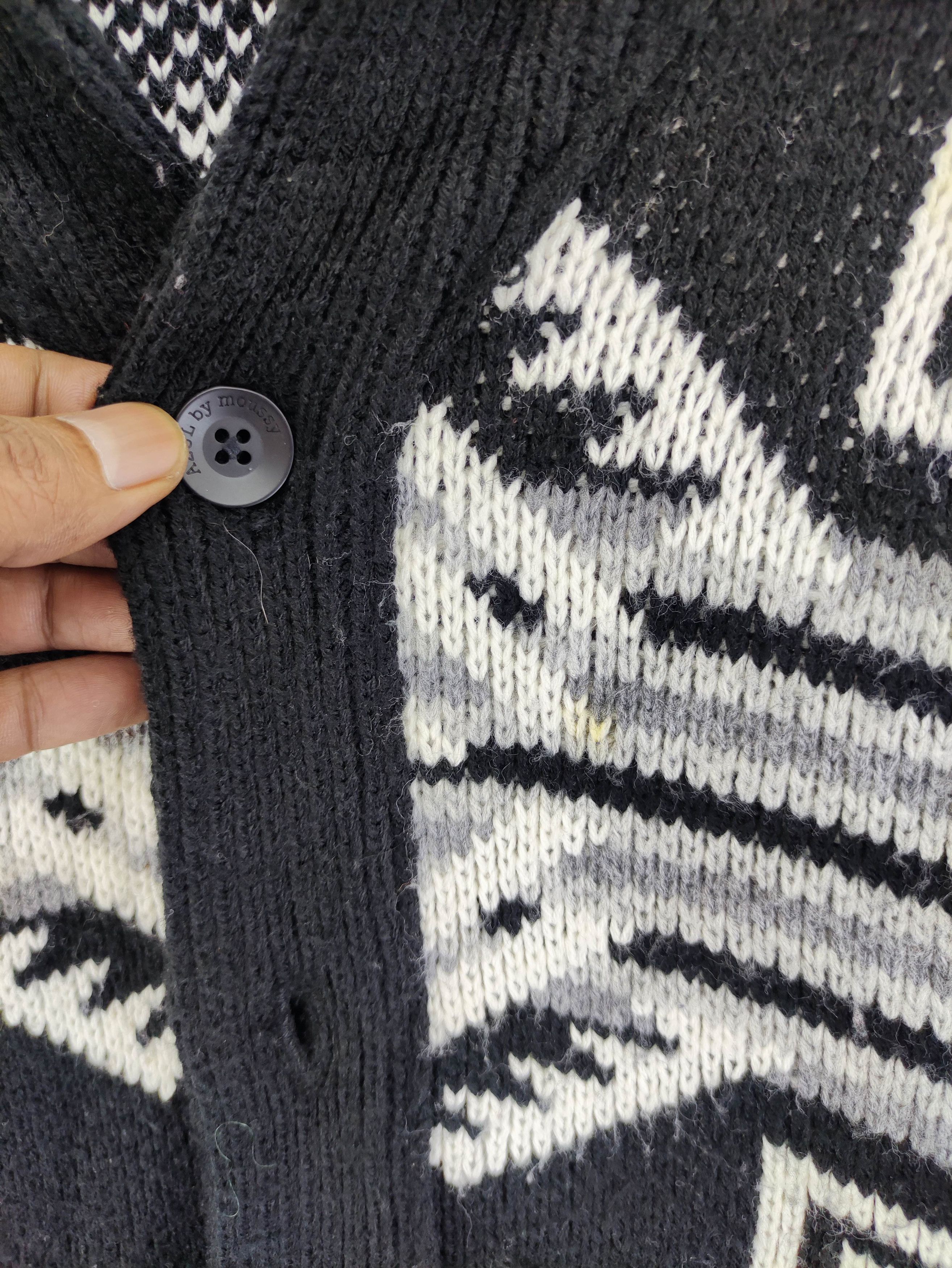 Aran Isles Knitwear Vintage Azul By Azul Cardigan Wool Knit Sweater Size M / US 6-8 / IT 42-44 - 3 Thumbnail