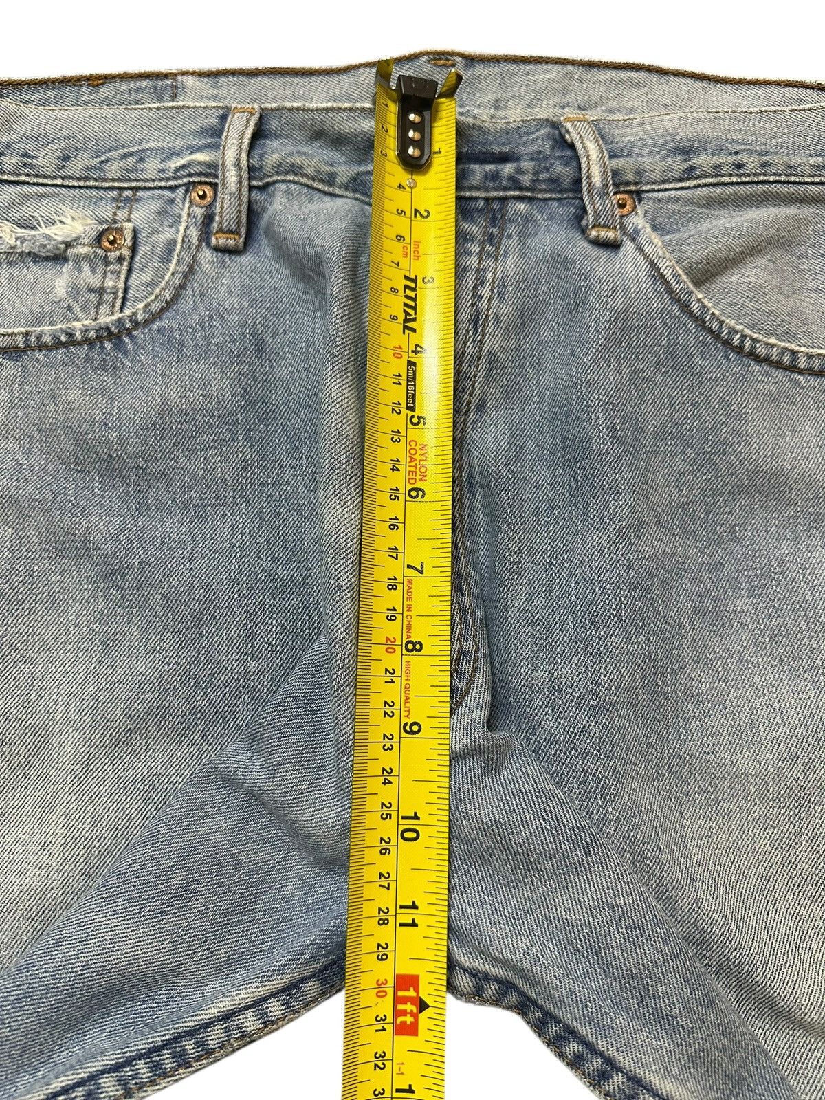 Levi's Vintage Japan 80s Levis 509 Blue Faded Wash Distressed Jeans Size US 33 - 15 Thumbnail