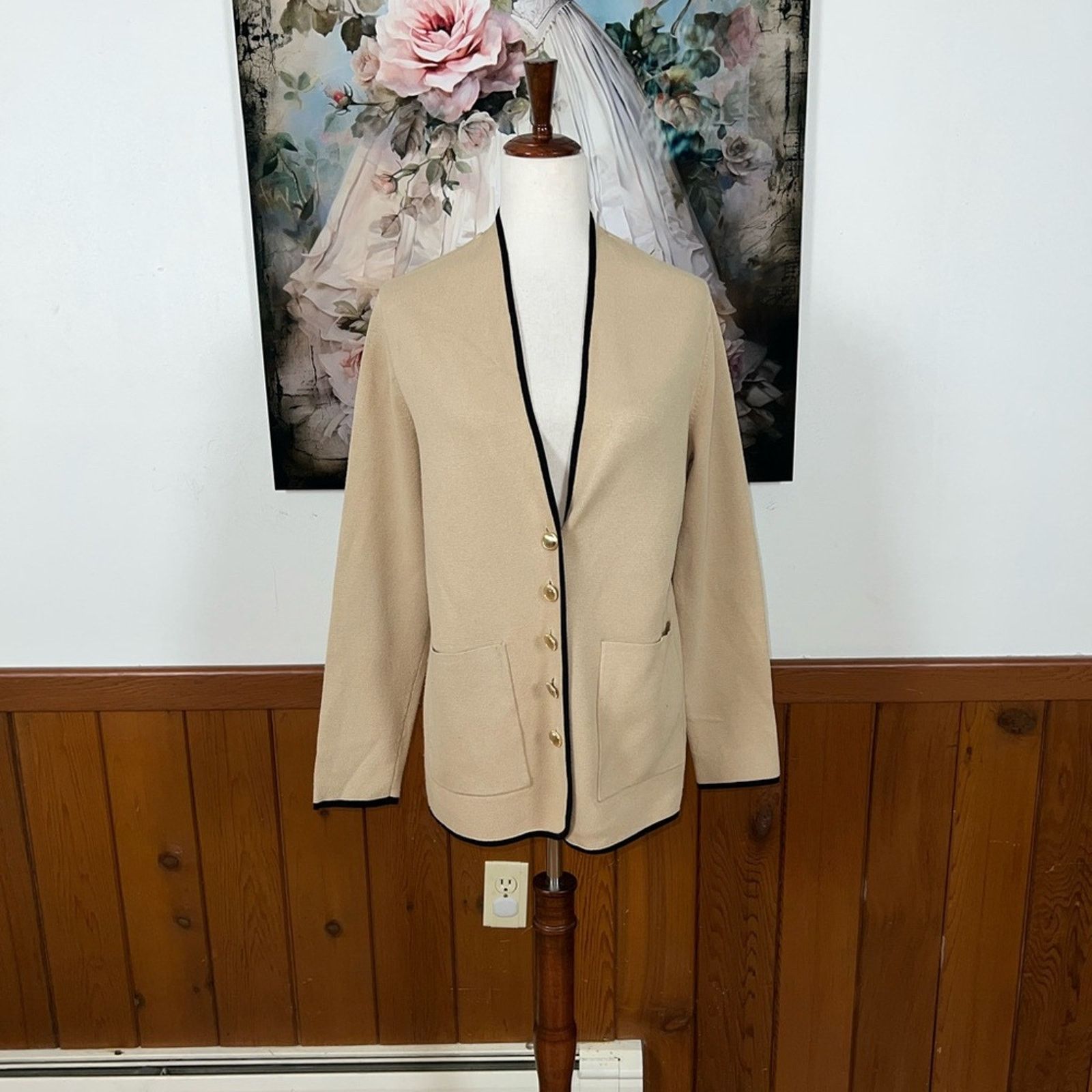 Ann Taylor Gorgeous Ann Taylor Contrast Trim Soft Blazer! Size M / US 6-8 / IT 42-44 - 2 Thumbnail
