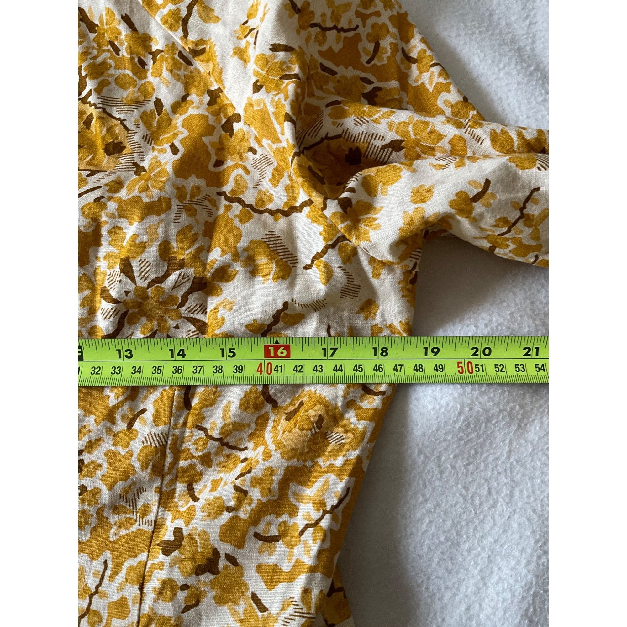 Sezane NWT Sezane caprice dress alcazar yellow floral linen sz40 bu Size M / US 6-8 / IT 42-44 - 6 Thumbnail