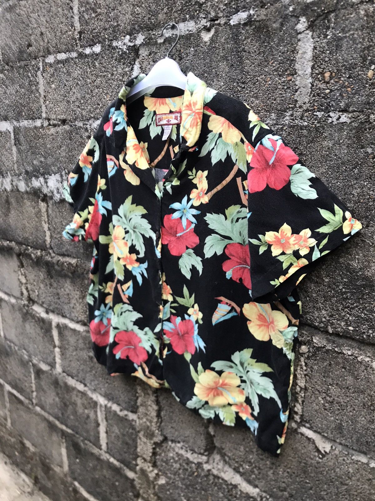 Caribbean ⚡️Vintage Caribbean Joe Button Hawaii Short Sleeve Size L / US 10 / IT 46 - 3 Thumbnail