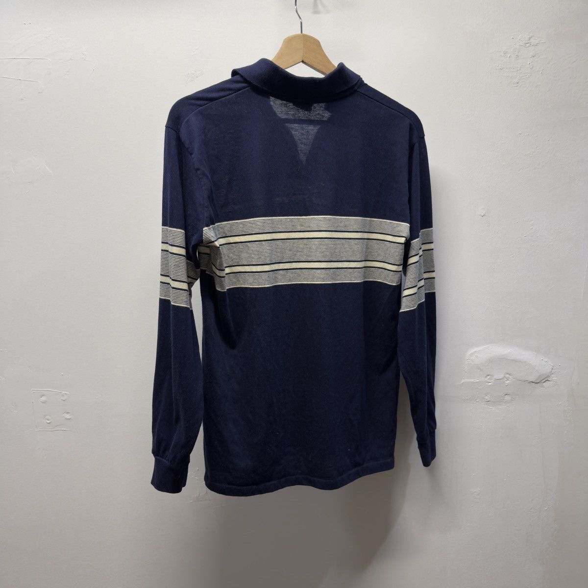 Vintage 70s Campus Striped Rugby Polo Shirt ERD Grunge USA Size US L / EU 52-54 / 3 - 2 Thumbnail