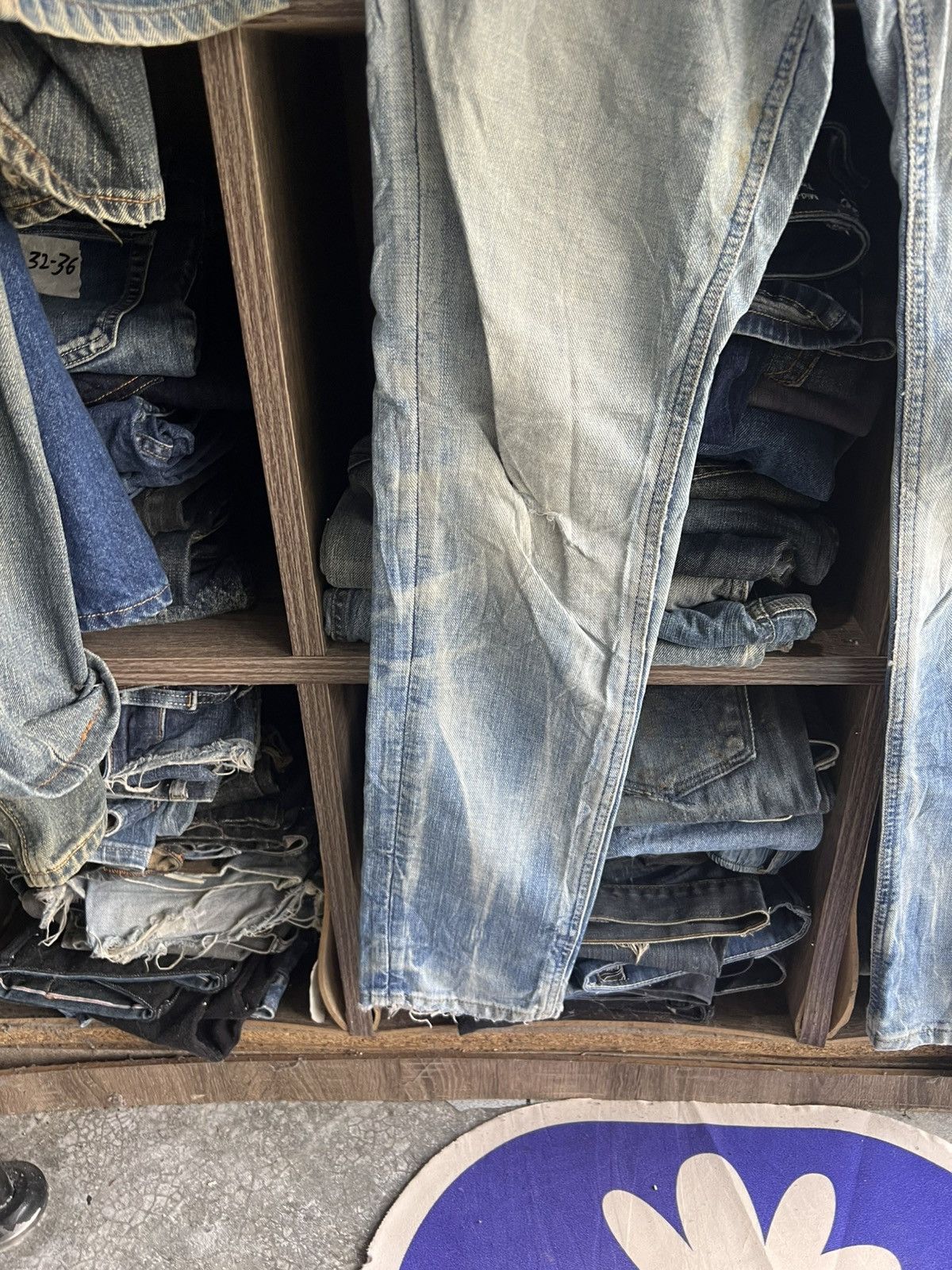 Lee 🔥Rare Vintage Lee 101+ Distressed Denim Size US 31 - 5 Thumbnail