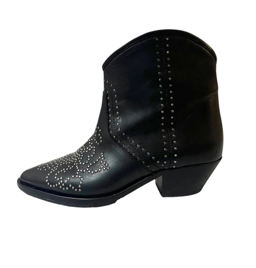Isabel Marant Isabel Marant Black Leather Ankle Boots Size US 6 / IT 36 - 3 Thumbnail