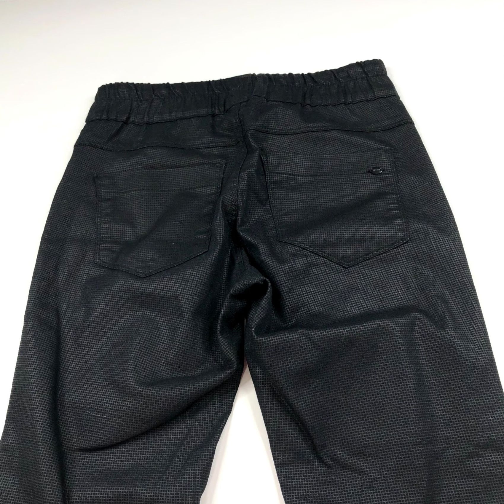 Vintage Bevy Flog Pants Women Mid Rise Elastic Waist Pull On 27 Black Size 27" / US 4 / IT 40 - 4 Thumbnail