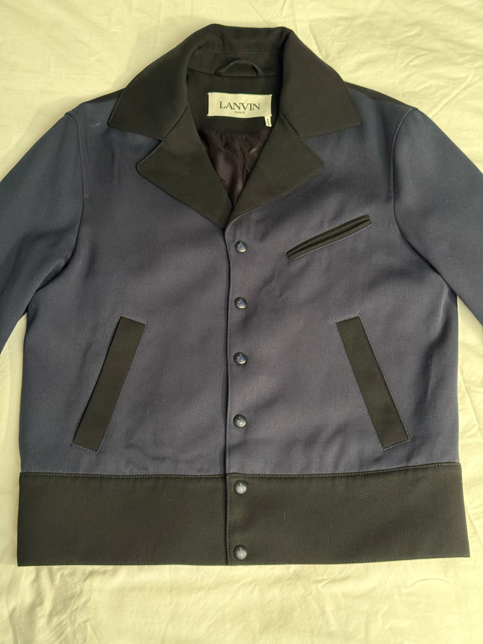 Lanvin Cotton Jacket Navy Black Size 48 Size US M / EU 48-50 / 2 - 3 Thumbnail