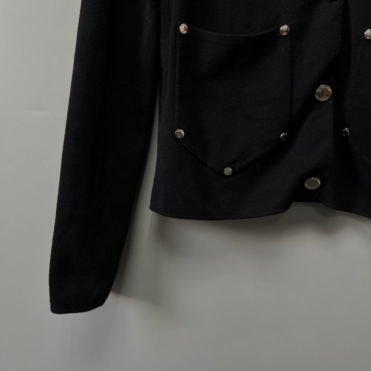 Love Moschino Love Moschino Cardigan With Logo In Black Size M / US 6-8 / IT 42-44 - 10 Thumbnail