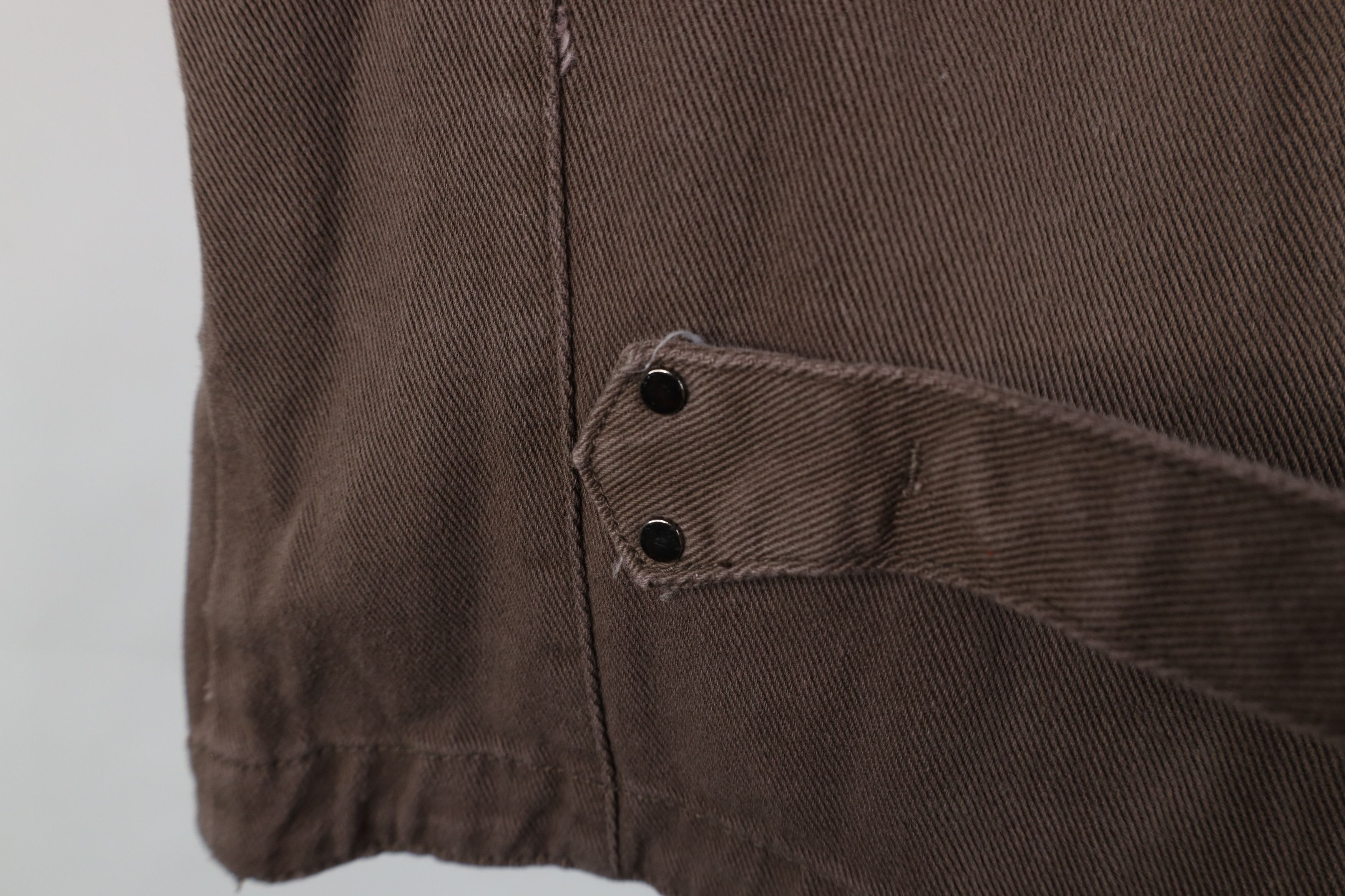 Vintage Deadstock Vintage Y2K Streetwear Back Vest Jacket Brown Size US L / EU 52-54 / 3 - 12 Thumbnail