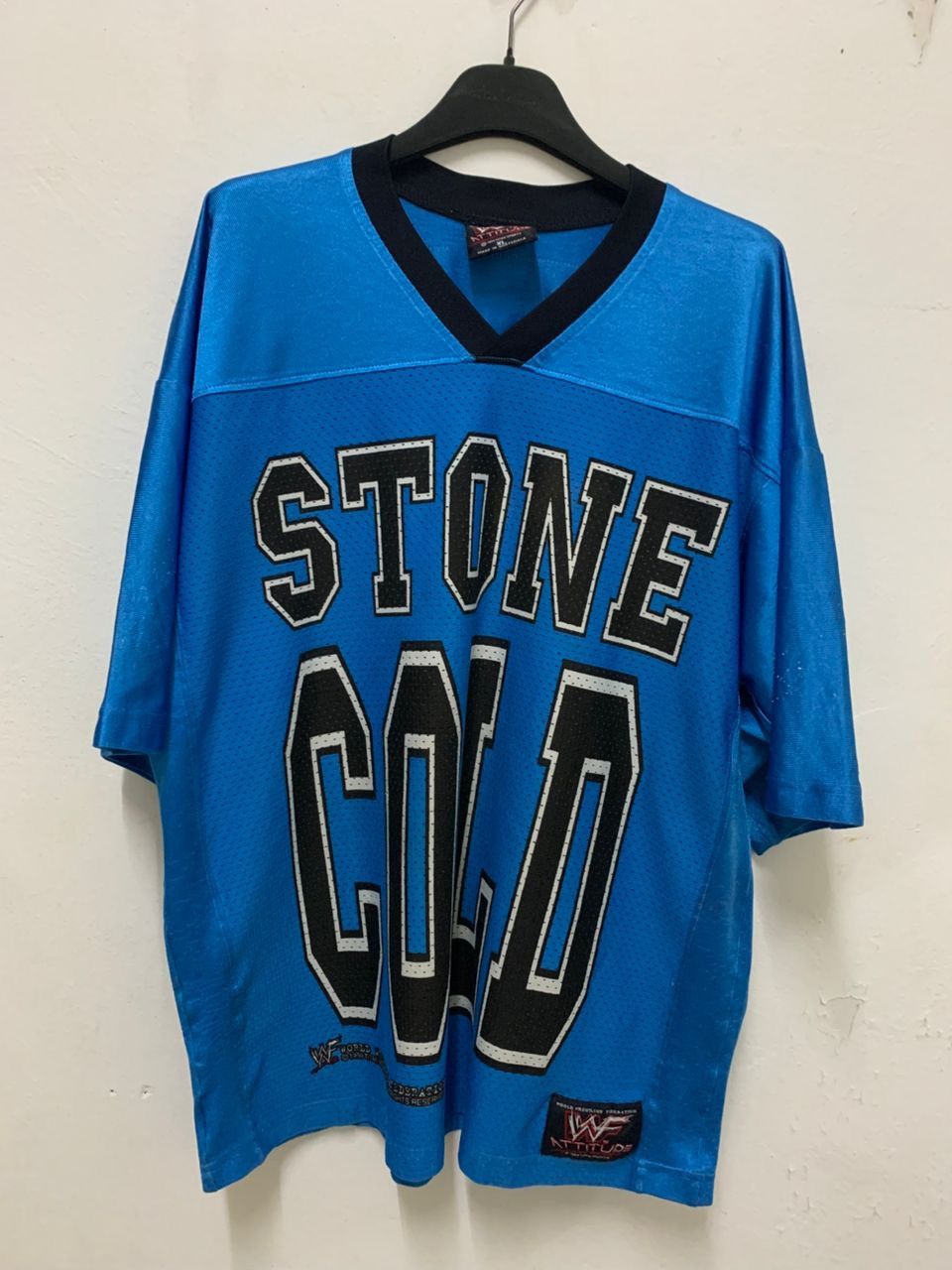 Vintage vintage Stone Cold Steve Austin 1999 WWF wrestling jersey Size US XL / EU 56 / 4 - 1 Thumbnail