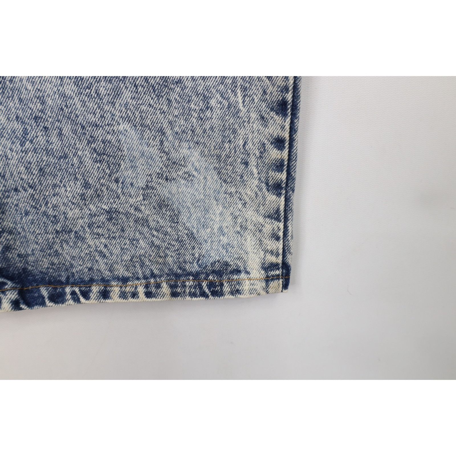 Vintage Vintage 90s Streetwear Distressed Acid Wash Denim Jean Skirt Size 28" / US 6 / IT 42 - 12 Thumbnail